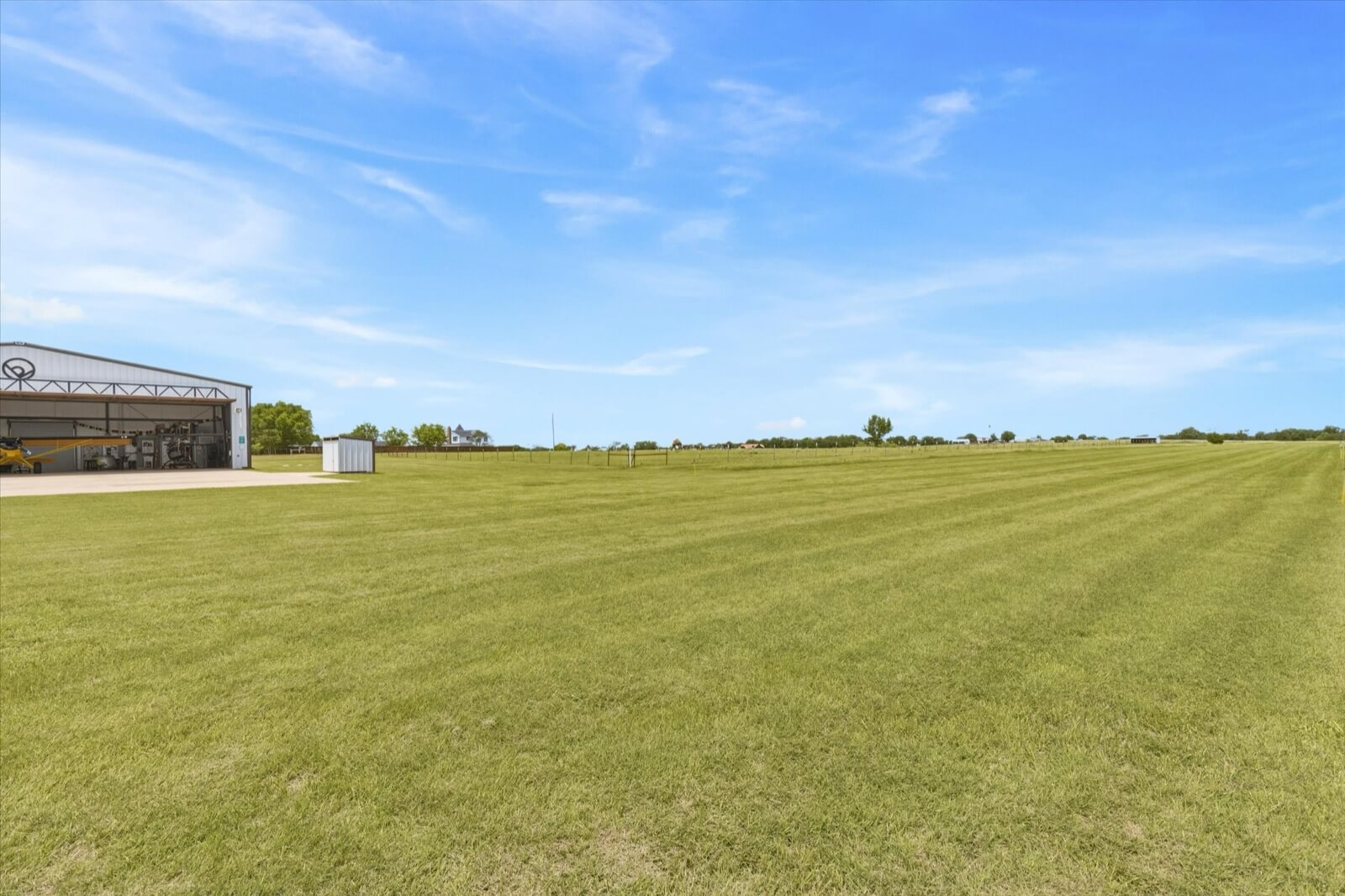 The turf runway